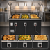 Thumbnail image #3 for Vollrath 2-Series Affordable Portable Deluxe 3-Well Mobile Hot Food Station with Lighted Breath Guard