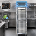 Thumbnail image #3 for Continental Refrigerator D1FSNGDHD One-Section Shallow Depth Reach-In Freezer with Half-Height Glass Doors