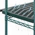 Thumbnail image #3 for Eagle QuadPLUS Louvered Polymer Shelf Mat with Quad-Adjust Wire Frame — 54 in. x 21 in., Green, MICROGARD Antimicrobial