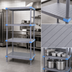 Thumbnail image #3 for Millenia Polymer Solid Shelving Starter Unit with Dunnage Stand, 72W x 21D x 86H, 4 Shelves, Gray