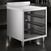 Thumbnail image #3 for Steel Works Stainless SWGRSU-2124-CT Underbar Glass Storage Unit with Drainboard Top