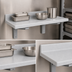 Thumbnail image #4 for Cambro Camshelving 36-Inch Wall-Mounted Solid Polypropylene Shelf with 2-Inch Backsplash, Speckled Gray