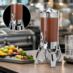 Thumbnail image #3 for Vollrath Somerville™ 4635810 2-Gallon Single Cold Beverage/Juice Dispenser, Stainless Steel, Polycarbonate Container