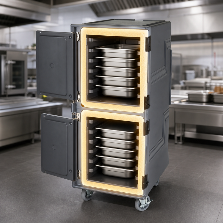 Product image #4 for Cambro Pro Cart Ultra Security Package Ambient Non-Electric Insulated Food Pan Carrier, Front Loading, 16 Full-Size Sheet Pan Capacity