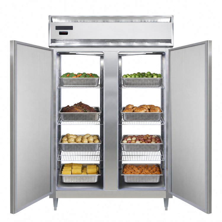 Product image #3 for Continental Refrigerator DL2W-SA-PT Designer Line Two-Section Pass-Thru Heated Cabinet