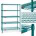 Thumbnail image #3 for Eagle Group Valu-Gard 5-Tier Starter Wire Shelving Unit, 72W x 21D x 74H, Green Epoxy