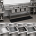 Thumbnail image #3 for Advance Tabco Regaline 4-Compartment Stainless Steel Sink with Left & Right Drainboards, 24