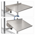 Thumbnail image #3 for BK Resources 24 Inch x 12 Inch Multi-Angle Stainless Steel Shelf