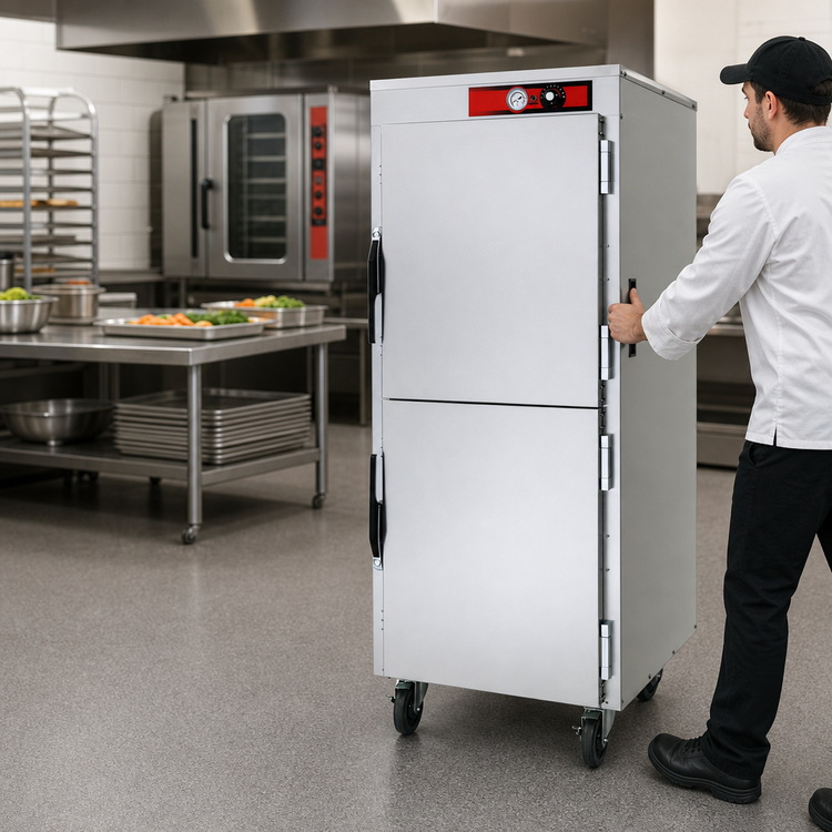 Product image #4 for Vulcan Mobile Heated Holding/Transport Cabinet, Institutional Series, 15 Full-Size Sheet Pan Capacity