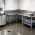 Thumbnail image #3 for John Boos Pro-Bowl L-Shaped Corner Clean Dish Table, 60-Inch Machine-to-Corner x 60-Inch Corner-to-End, Left-to-Right, 16-Gauge Stainless Steel