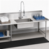 Thumbnail image #3 for John Boos Pro-Bowl 144-Inch Straight Soiled Dishtable with Pre-Rinse Sink Bowl, Right-to-Left Operation