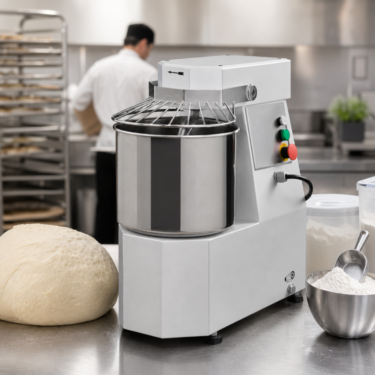 Product image #3 for Trento Avancini SP10 Heavy-Duty Spiral Dough Mixer, 22 lb Capacity, 1-Speed, 208V, 3-Phase