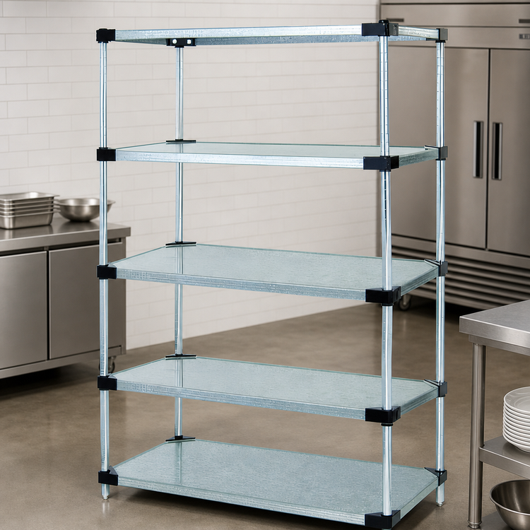 Product image #3 for Quantum Solid Shelving Starter Kit with 5 Shelves, 54-Inch Wide x 86-Inch High