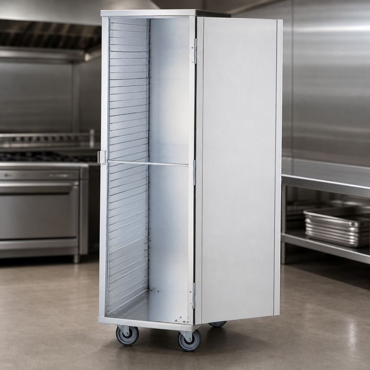 Product image #3 for Dinex DXP941EX Extended-Depth Aluminum Transport Cabinet for 41 18" x 26" Sheet Pans