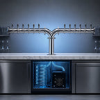 Thumbnail image #3 for Micro Matic USA Titan TT-Y-12KR-11 12-Faucet Countertop Glycol-Cooled Y-Style Draft Beer Tower, Polished Stainless Steel