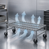 Thumbnail image #3 for EagleGard Mobile Wire Dunnage Rack, 48 x 18 x 14 Inches, 800 lb Capacity