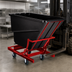 Thumbnail image #3 for Rubbermaid Commercial Products Self-Dumping Hopper, 1/2 Cubic Yard, Polyethylene, Black