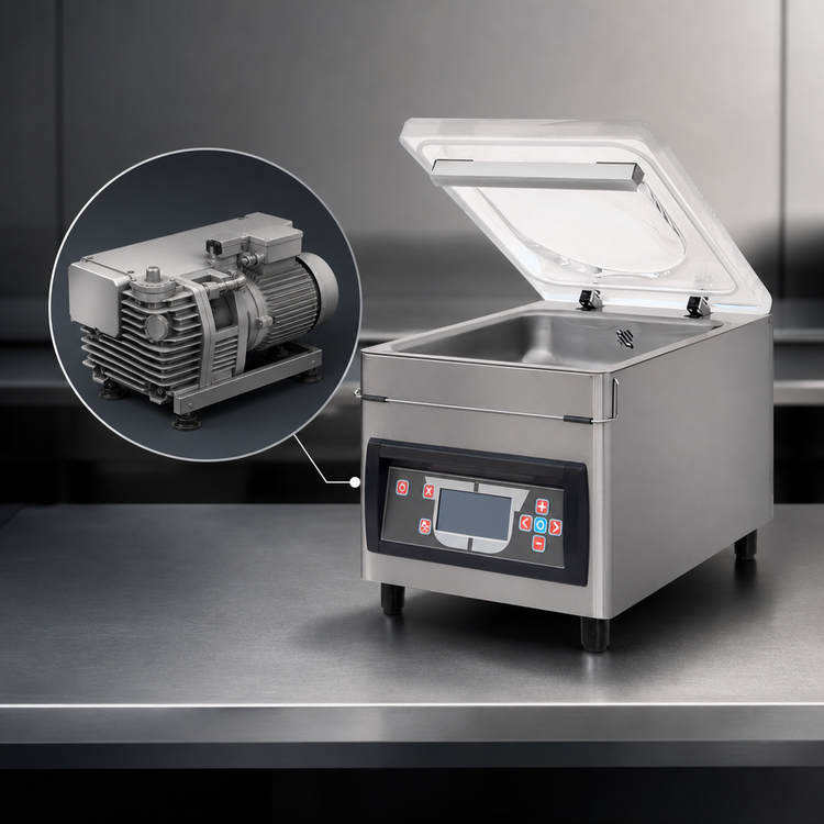 Product image #3 for Trento Turbovac TS20-L8 Countertop Vacuum Packaging Machine, 11-Inch Seal Bar, 8 m³ Busch Pump
