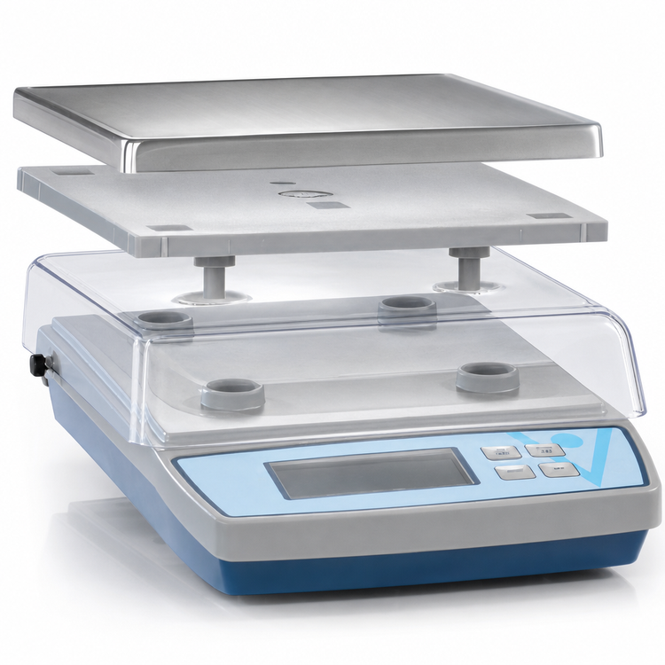 Product image #3 for Edlund Bravo! BRV-160 Digital Portion Scale, 10 lb Capacity, Removable Stainless Steel Platform