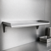 Thumbnail image #3 for Eagle Snap-n-Slide 48-Inch x 12-Inch Wall-Mounted Stainless Steel Shelf with Rolled Front Edge