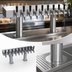 Thumbnail image #3 for Krowne Double T-Head Glycol-Cooled 10-Faucet Beer Tower, 30-Inch Long Box