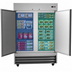 Thumbnail image #3 for KoolMore Two-Section Reach-In Freezer, 47 Cu. Ft., Bottom-Mount Self-Contained, Stainless Steel