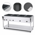 Thumbnail image #3 for ServeWell SL 4-Well Electric Hot Food Table with Open Shelf Base, 208-240V