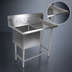 Thumbnail image #3 for John Boos Pro-Bowl 1-Compartment Stainless Steel Sink with Right Drainboard and 10-Inch Backsplash