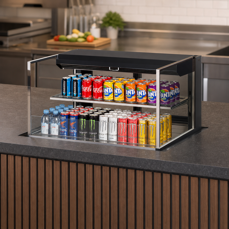 Product image #4 for Turbo Air 36-Inch Drop-In Horizontal Open Refrigerated Display Case, Low Profile, 7.5 Cu. Ft.