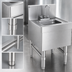 Thumbnail image #3 for Eagle Group Spec-Bar Freestanding Underbar Hand Sink with Front Door, Soap Dispenser, and Paper Towel Dispenser, 18 x 24 Inches