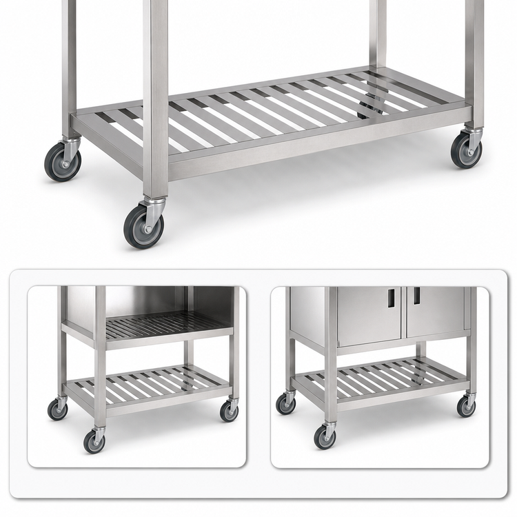 Product image #3 for Eagle Group Removable Louvered Stainless Steel Undershelf for DCS-CUEL-24 and DCS-CUER-24