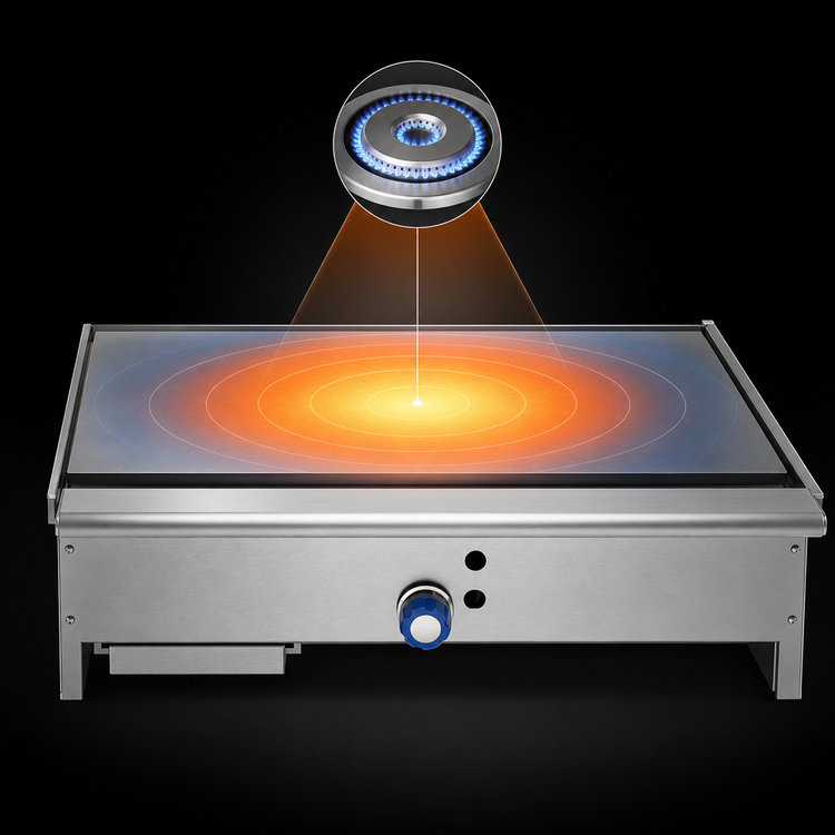 Product image #3 for Imperial ITY-36 36-Inch Countertop Gas Teppan-Yaki Griddle with 3/4-Inch Polished Steel Plate