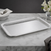 Thumbnail image #3 for Vollrath Esquire Rectangular Fluted Stainless Steel Serving Tray, 14-1/4 x 21 Inch, Mirror Finish