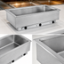 Thumbnail image #3 for Atlas Metal 1-Well Drop-In Hot Food Well Unit for 12 x 20 Inch Pan, Wet or Dry Operation
