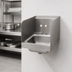 Thumbnail image #3 for Advance Tabco Special Value Series Wall-Mounted Hand Sink with 7-3/4 Inch Side Splashes, 9 x 9 x 5 Bowl, 304 Stainless Steel