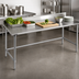 Thumbnail image #3 for Eagle Deluxe Series 144 x 30-Inch Stainless Steel Work Table with 4-1/2-Inch Backsplash
