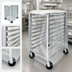 Thumbnail image #3 for Winco Clear PVC Half-Height Sheet Pan Rack Cover for 10-Tier Racks