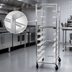 Thumbnail image #3 for Channel Manufacturing OT-83 Single Section Aluminum Oval Tray Rack, 4-Tray Capacity, 8-Inch Spacing