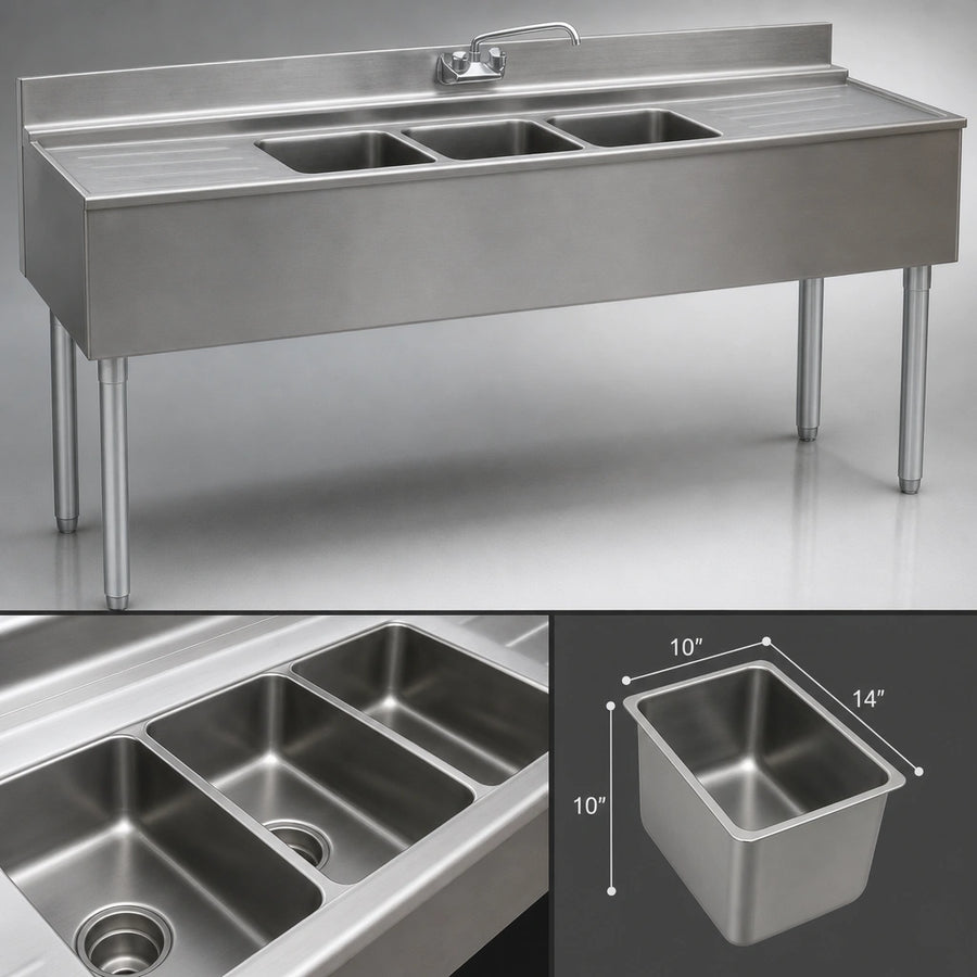 Four Deep-Drawn Compartments