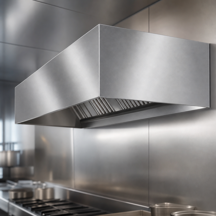 Product image #3 for SpecAir HEB96-108 108" Wall Type Exhaust-Only Commercial Kitchen Hood