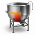 Thumbnail image #3 for Legion LT-60 60-Gallon Stationary Direct Steam Kettle with 2/3 Jacket and Tri-Leg Base