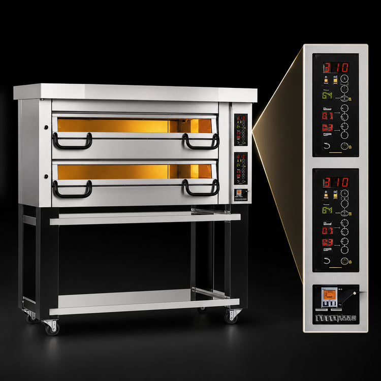 Product image #3 for PizzaMaster PM 932ED 2-Deck Electric Pizza Deck Oven with 54.3-Inch Baking Surface