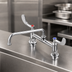 Thumbnail image #3 for Double Deck-Mount Pantry Mixing Faucet with 12-Inch Swing Nozzle and 8-Inch Adjustable Centers