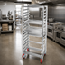 Thumbnail image #3 for Lifetime Tough Extra Heavy-Duty Side Load Aluminum Bun Pan Rack with Casters, 20-Pan, 29