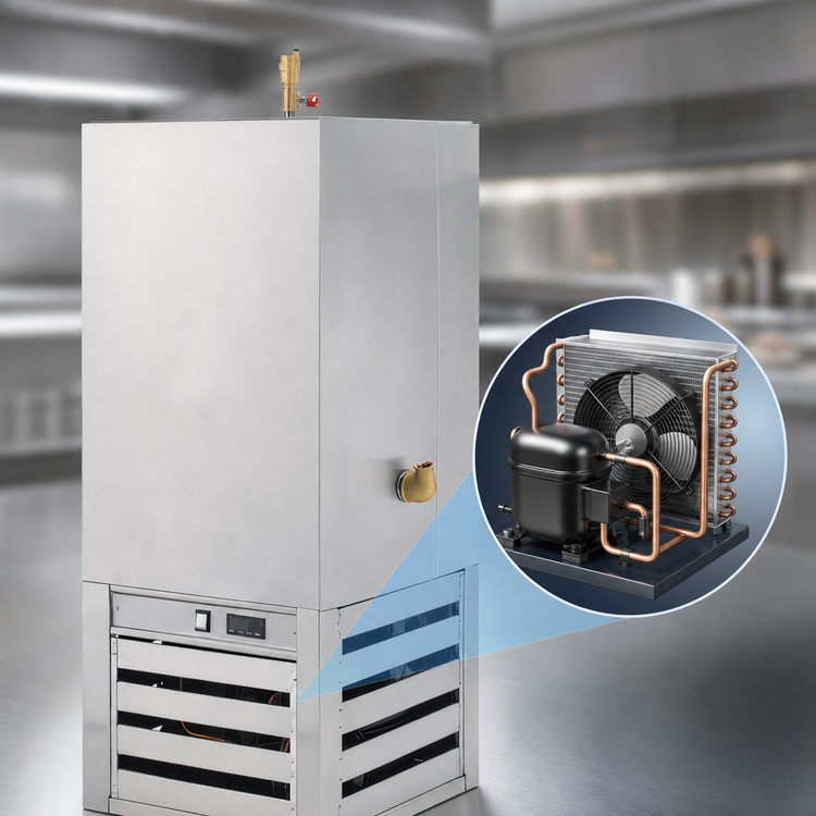 Product image #3 for Doyon RAF100 100 Liter Stainless Steel Commercial Water Chiller