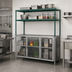 Thumbnail image #3 for Metro Super Erecta Pro Food Locker Housing Unit with 2 Overhead Shelves, 72 x 24 x 74 Inches