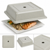 Thumbnail image #4 for Cambro Versa Camcover Square Fiberglass Plate Cover, 10 x 10 Inches Inside, Antique Parchment