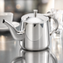 Thumbnail image #3 for Vollrath 46310 Traditional Gooseneck Teapot, 10 oz., Mirror-Finished Stainless Steel with Hinged Cover
