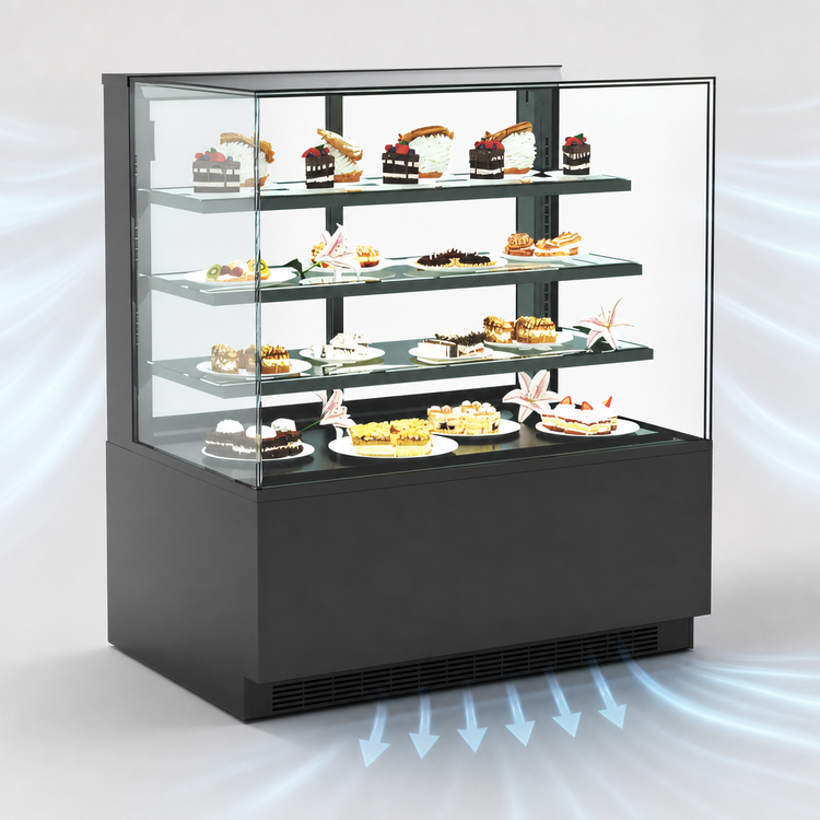 Product image #3 for Reveal® Freestanding Vertical Self-Service Refrigerated Open-Air Cooler, 59-3/4 Inch Wide