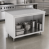 Thumbnail image #3 for John Boos Open Front Cabinet Base Work Table, 84 x 30 Inches, 16-Gauge Stainless Steel Top with 1-1/2-Inch Rear Riser